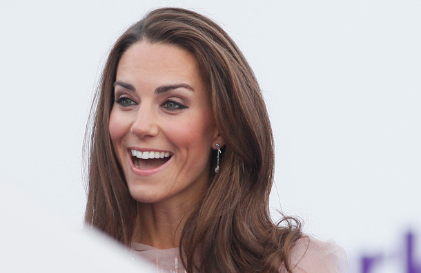 Britain's Duchess of Cambridge arrives at a charity event for Absolute Return for Kids, ARK, in central London, Thursday, June, 9, 2011. (AP)