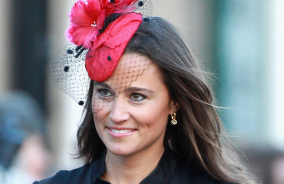 Pippa Middleton attends the wedding of Katie Percy to Patrick Valentine at St Michael's Church in Alnwick, Northumberland on February 26, 2011 in Alnwick, England.(GETTY/GALLO)