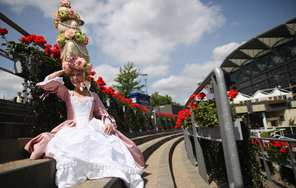 Anneka Tanaka-Svenska wears a hat created by Louis Mariette on the opening day of Royal Ascot at Ascot Racecourse on June 14, 2011 in Ascot, England. (GETTY)