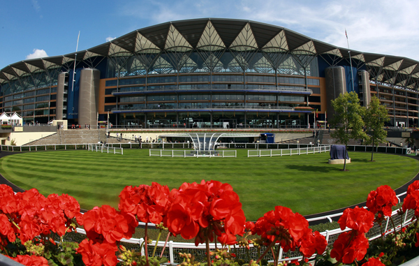 A general view of the parade ring and main stand during day one of Royal Ascot at Ascot racecourse in Ascot, England. (GETTY)