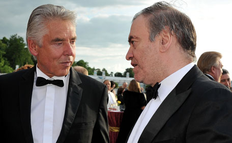 Nestle CEO Peter Brabeck (L) and musical director and conductor Valery Gergiev attends the Montblanc New Voices Award 2011 - Montblanc at Mariinsky Ball at Catherine Palace on June 18, 2011 in Pushkin, Russia. (GETTY)
