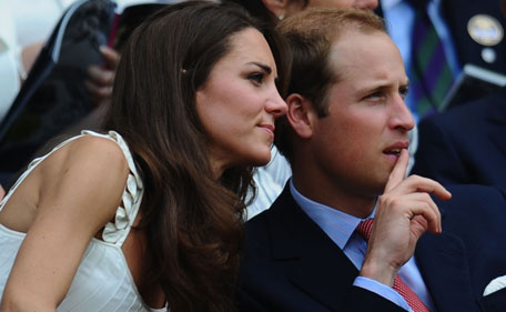 Catherine, Duchess of Cambridge and Prince William, Duke of Cambridge attend the fourth round match between  Andy Murray of Great Britain and  Richard Gasquet of France on Day Seven of the Wimbledon Lawn Tennis Championships at the All England Lawn Tennis and Croquet Club on June 27, 2011 in London, England. (GETTY IMAGES)