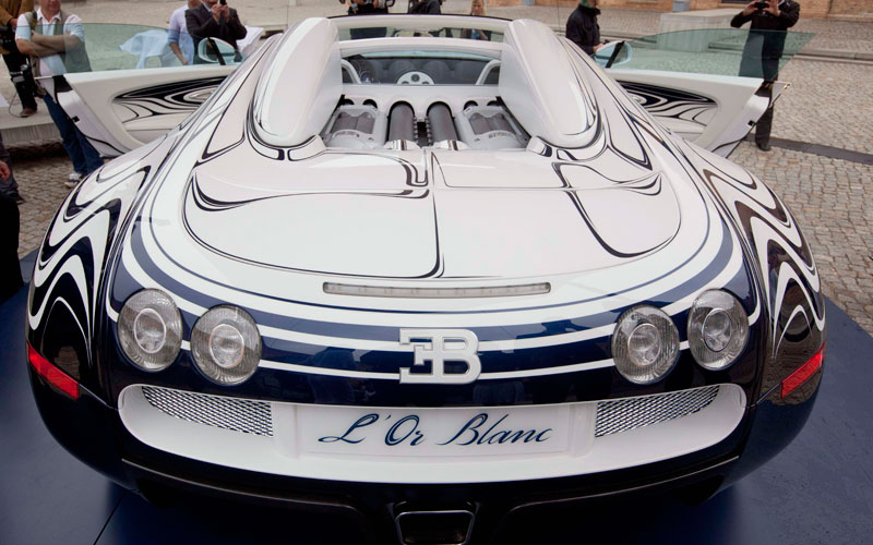 Bugatti Veyron Grand Sport L'Or Blance is seen in Berlin, Germany (AP)