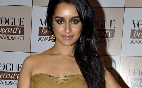 Indian Bollywood actress Shraddha Kapoor poses during the ‘Vogue Beauty Awards 2011’ ceremony in Mumbai late July 28, 2011. (AFP)