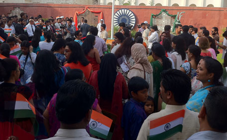 Indian Independence Day celebration at the Indian Consulate, Dubai. (Image courtesy Emirates 24|7 reader: NIKHIL KHANNA)