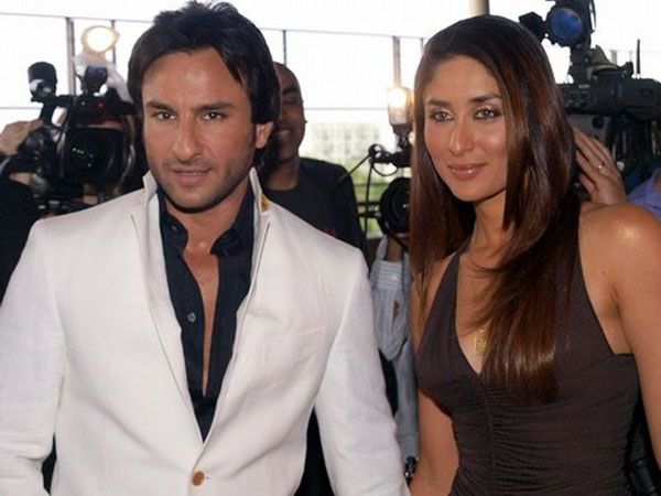 Indian actor Saif Ali Khan and Kareena Kapoor. (GETTY)