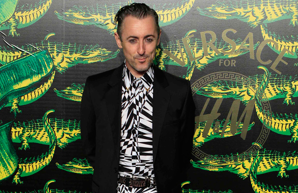 Actor Alan Cumming arrives at a party to celebrate the upcoming launch of the Versace for H&M collection in New York. (REUTERS)