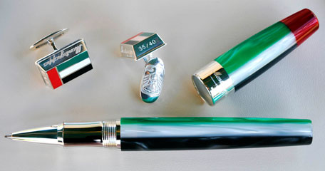 UAE National Day limited edition pen with matching cufflinks. (SUPPLIED)