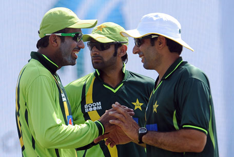 Pakistan skipper Misbah ul Haq (left) won the toss for the first time in the one-day series against Sri Lanka. (FILE)