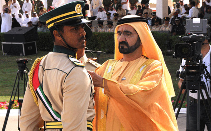 Sheikh Mohammed at the graduation ceremony (WAM)