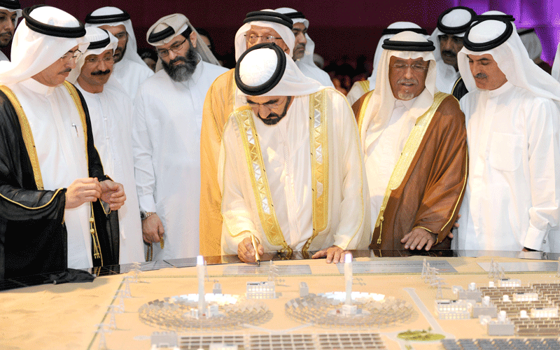 Sheikh Mohammed has launched the Mohammed Bin Rashid Al Maktoum Solar Park project (WAM)