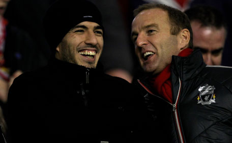 Liverpool's Luis Suarez (left)