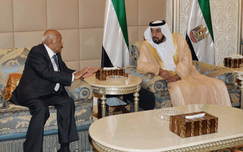 Sheikh Khalifa receives Prime Minister of Yemen. (WAM)