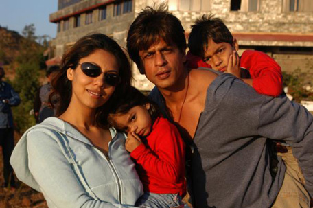 (FILE) Shah Rukh Khan with his wife Gauri Khan and two kids. (Pic: Twitter)