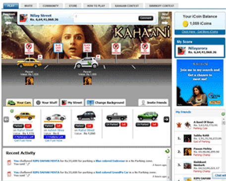 ibibo.com page where gamers found their new favorite game 'Kahaani'. (ibibo.com)