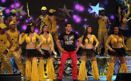 Bollywood superstar Salman Khan was the star attraction as he wowed the audience with chartbusters from Ready, Bodyguard and Dabangg. (BCCI)