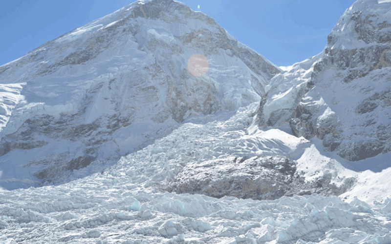 Khumbu ice fall (Supplied)