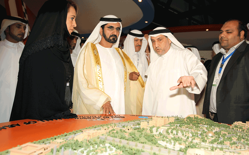 Sheikh Mohammed opens the Arabian Travel Market Exhibition 2012 at the Dubai World Trade Centre (Wam)