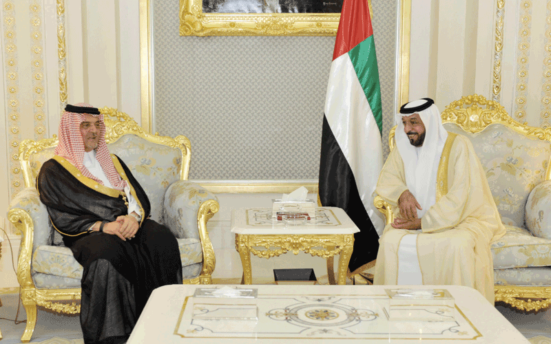 Sheikh Khalifa receives a message from The Two Holy Mosques King Abdullah bin Abdulaziz Al Saud of Saudi Arabia (Wam)