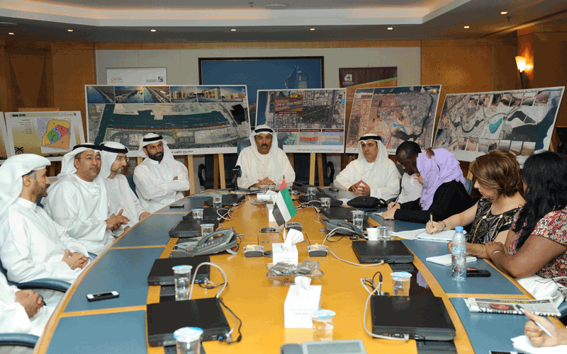 Dubai Municipality officials addressing the press conference (Supplied)