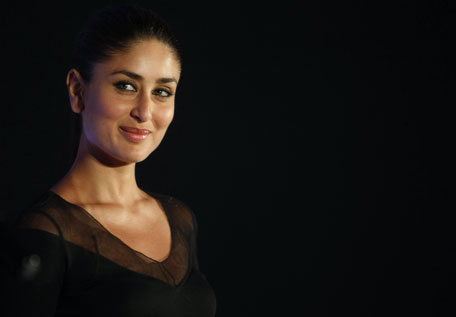 Bollywood actress Kareena Kapoor poses for the media during the launch of a new range of Sony Vaio laptops in Mumbai, India. (AP)