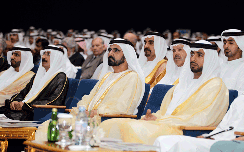Sheikh Mohammed attends the graduation ceremony of over 300 students of Higher Colleges of Technology (HCT) at Dubai Men's College (Wam)