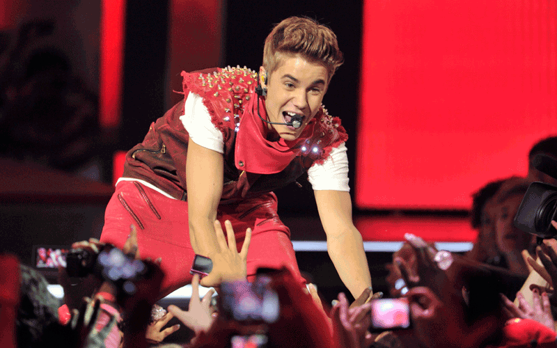 Singer Justin Bieber performs during the MuchMusic Video Awards in Toronto. (REUTERS)