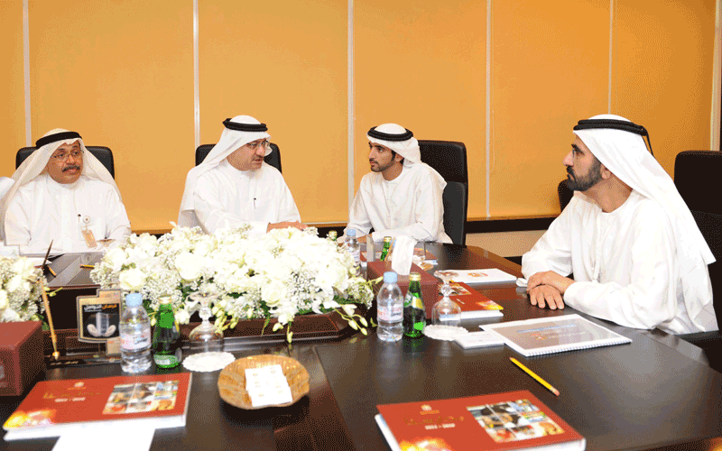 Sheikh Mohammed made an inspection visit to the Ministry of Education (Wam)