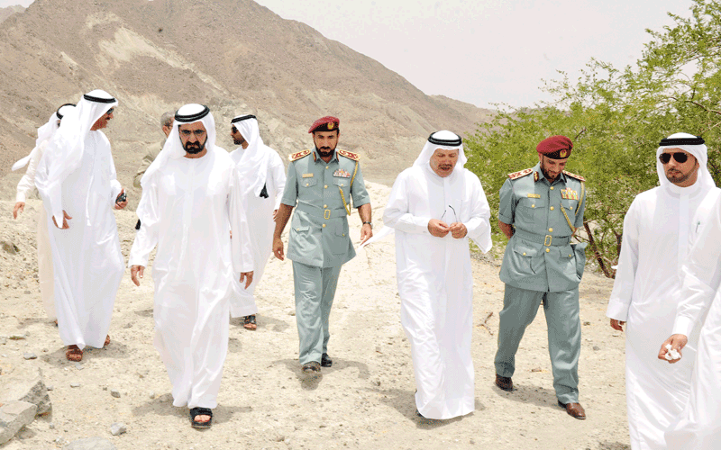 Sheikh Mohammed during Hatta visit (Wam)