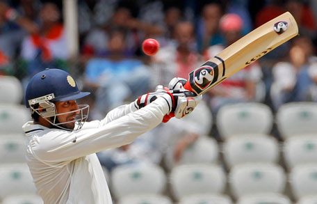 India's Cheteshwar Pujara made a half century on the first day of the first Test against New Zealand in Hyderabad, on Thursday. (REUTERS)