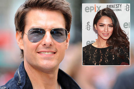 Tom Cruise allegedly auditioned Nazanin Boniadi (inset) as a 'wife' before settling on Katie Holmes. (GETTY)