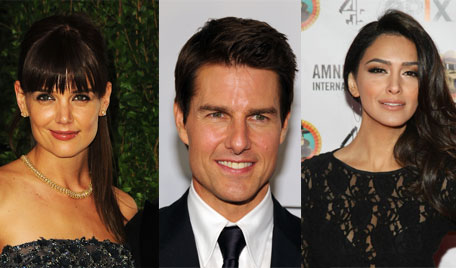 Katie Holmes, Tom Cruise and Nazanin Boniadi (GETTY/GALLO)
