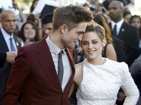 Kristen Stewart and Robert Pattinson in happier days. (REUTERS)