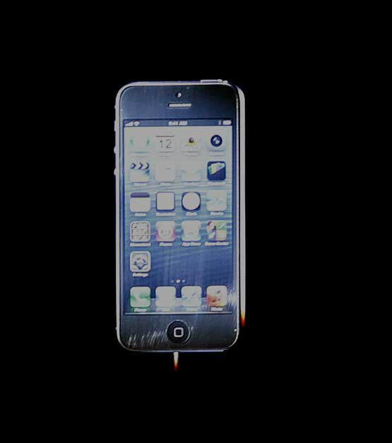 The iPhone 5 is shown during an Apple event in San Francisco, Wednesday, Sept. 12, 2012 (AP)