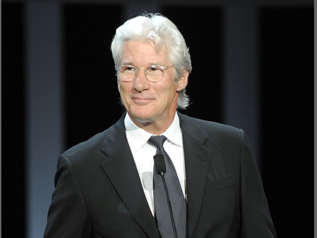 US actor Richard Gere, presents his film 'Arbitrage' during the opening ceremony of the 60th San Sebastian International Film Festival on September 21, 2012, in the northern Spanish Basque city of San Sebastian. (GETTY)