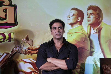 Bollywood actor Akshay Kumar attends a press conference to promote his upcoming movie. (AP)