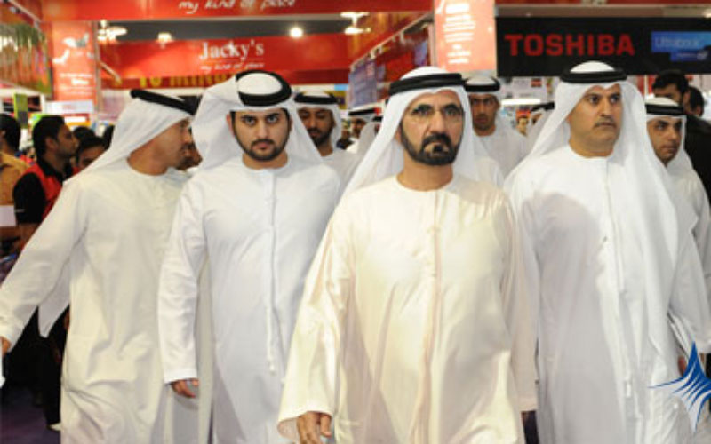 Sheikh Mohammed bin Rashid tours Gitex Shopper 2012 (Picture Courtesy: Sheikh Mohammed's website)