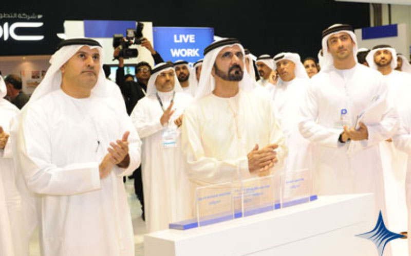 Mohammed bin Rashid tours Cityscape Exhibition 2012 (Picture Courtesy: Sheikh Mohammed's website)