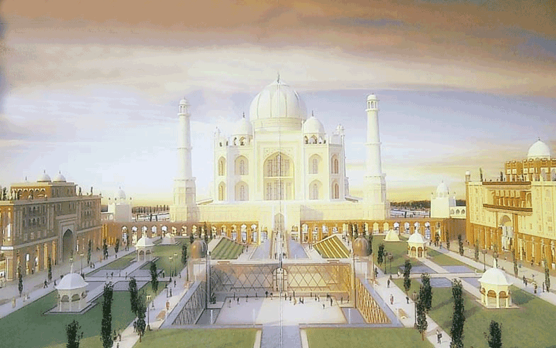 Artist's impression of the proposed Taj Arabia in FalconCity of Wonders, Dubai.