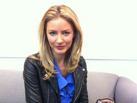 Australian actress and ex-cheerleader for National Rugby League Tabrett Bethell. (pic: Twitter)
