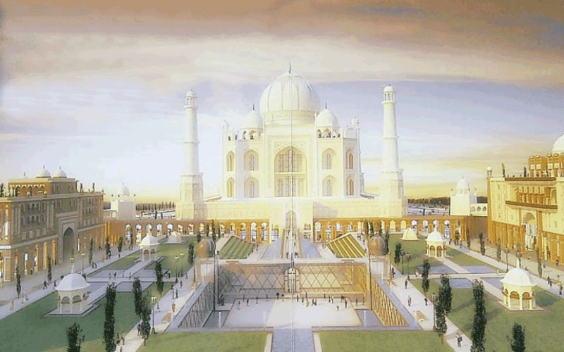 Artist&rsquo;s impression of the proposed Taj Arabia in Falcon City of Wonders in Dubai (SUPPLIED)
