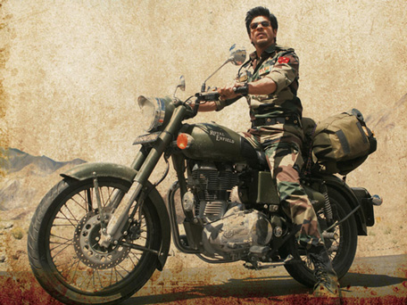 Bollywood actor Shah Rukh Khan in 'Jab Tak Hai Jaan'. (SUPPLIED)