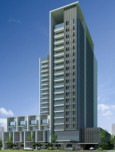 Burj Pacific in Business Bay. (SUPPLIED)