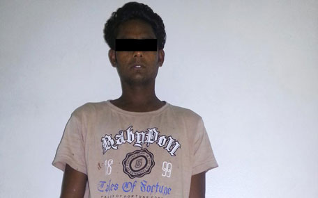 One of the two accused of attempted robbery at knife-point in Sharjah.