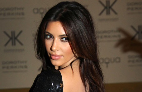 Kim Kardashian arrives for their Kardashian Kollection UK Launch at Acqua Club in central London. (AP)