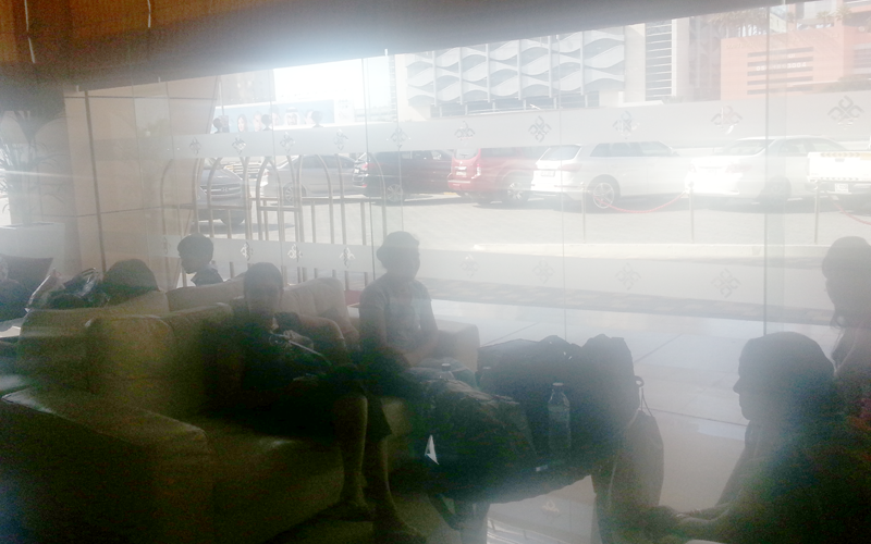 JLT Tamweel Tower residents sitting in the lobby of the hotel
