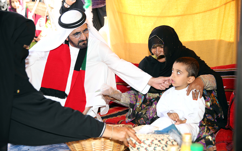 Sheikh Mohammed visits a number of schools in Emirates of Fujairah and Ras Al Khaimah (Wam)