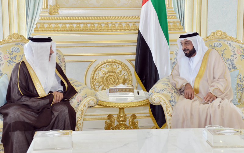 Sheikh Khalifa receives Abdullatif bin Rashid Al-Zayani, Secretary General of the Cooperation Council for the Arab States of the Gulf (Wam)