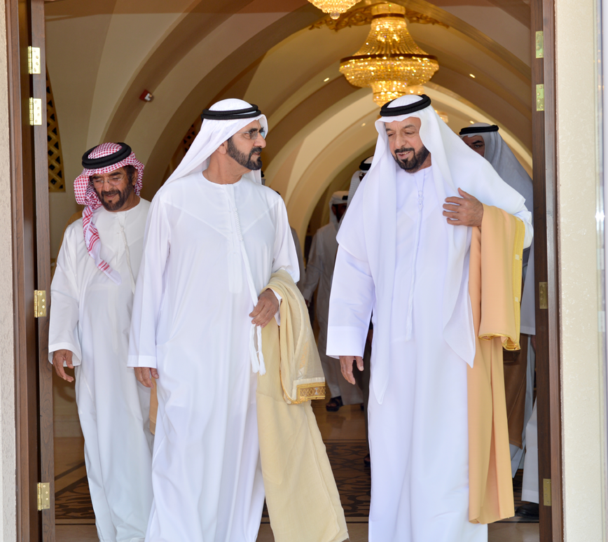 Sheikh Khalifa seen off by Sheikh Mohammed (Wam)