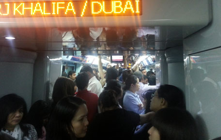 Dubai Metro peaks between 6.30-8am in the direction of Jebel Ali, and 5-8pm in the direction of Rashidiya. (Supplied)